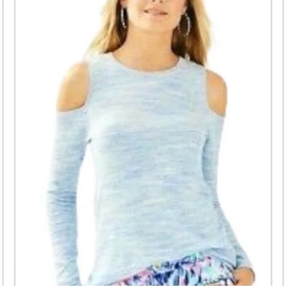 Lilly Pulitzer cold shoulder sweater
